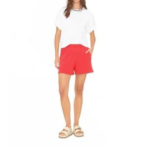 NEW XIRENA shayne sweatshort in jetty red